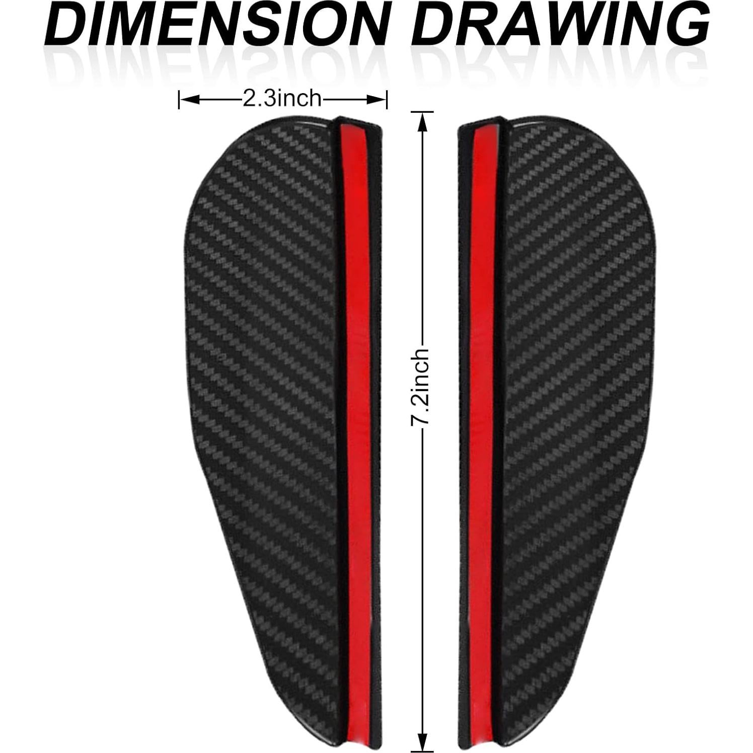 Protector de Lluvia para Espejo Retrovisor KEVWR - 2 Pcs