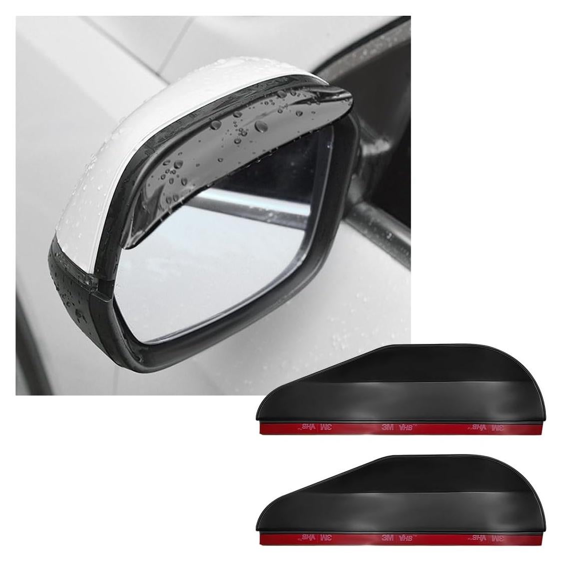 2 PCS Cubiertas de Lluvia para Espejos Retrovisores Gasedin