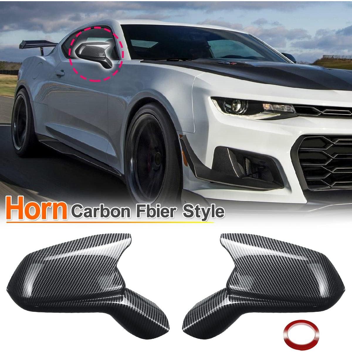 Tapa de Espejo Lateral Fibra de Carbono Fouedy para Chevy Camaro 2016-2021