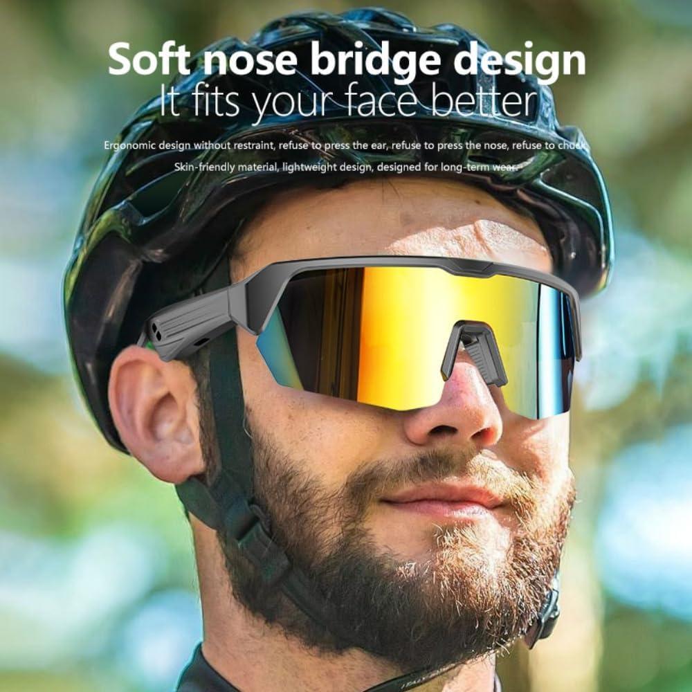 Smart Sunglasses UV Protection, Bluetooth Sunglasses for Men Smart Glasses for Women, Hands-Free Calling