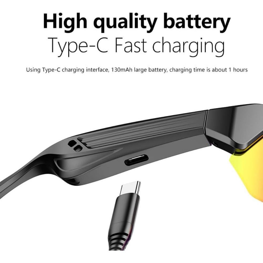 Smart Sunglasses UV Protection, Bluetooth Sunglasses for Men Smart Glasses for Women, Hands-Free Calling