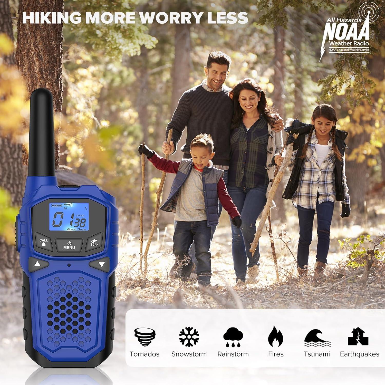 Walkie Talkies WokTok 3 Paquetes Azul Verde Morado