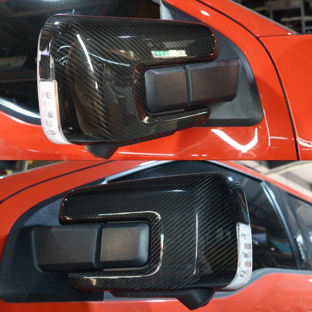 Cubierta de espejo lateral Ford F150 2021-2024 Yipmotiv fibra carbono