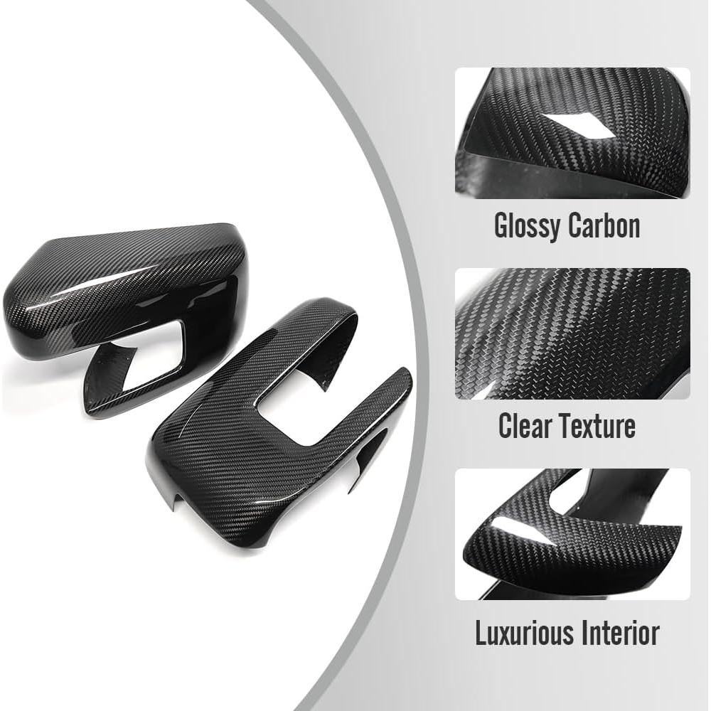 Cubierta de espejo lateral Ford F150 2021-2024 Yipmotiv fibra carbono