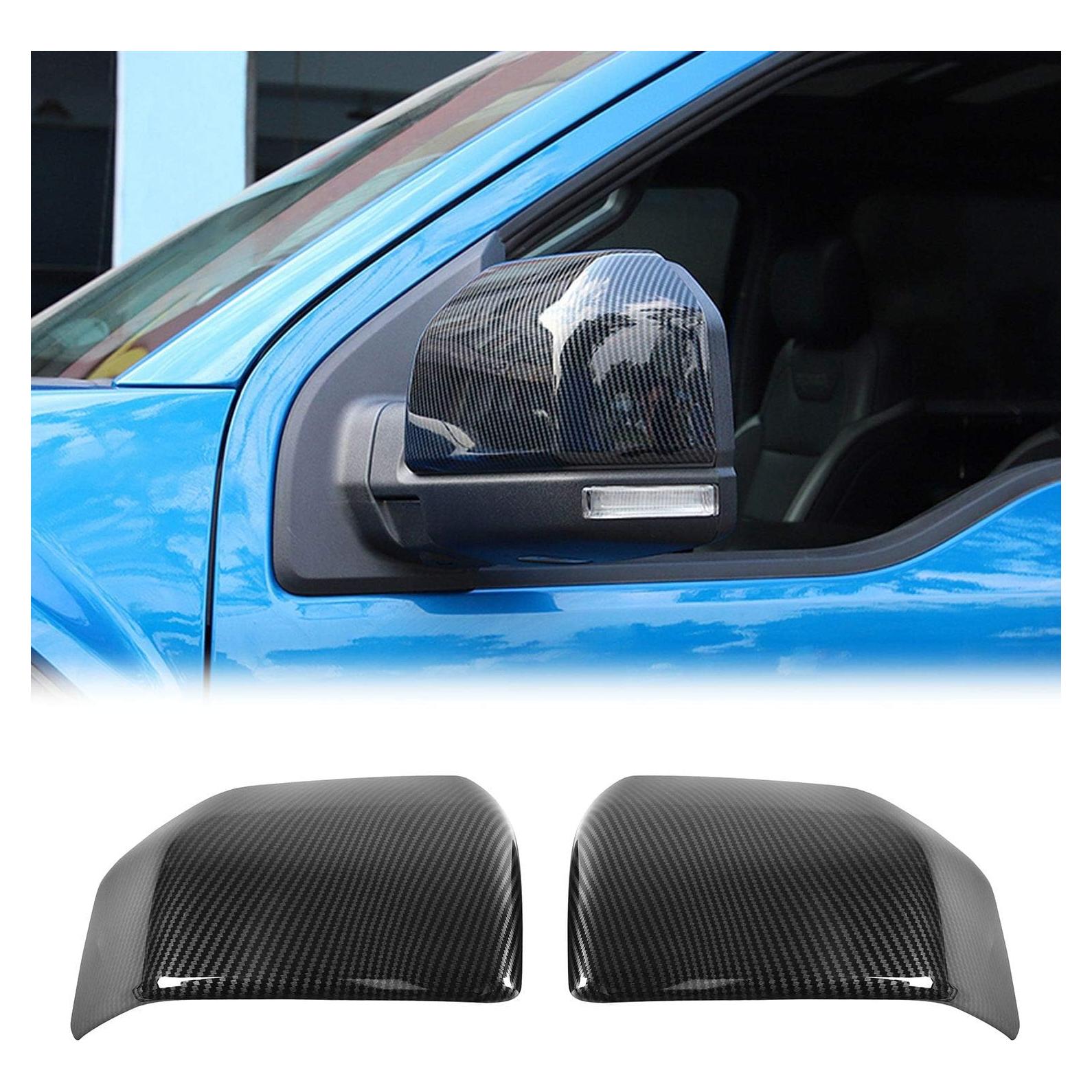 Cubierta de Espejo Lateral JeCar para Ford F150 2015-2020 Fibra de Carbono