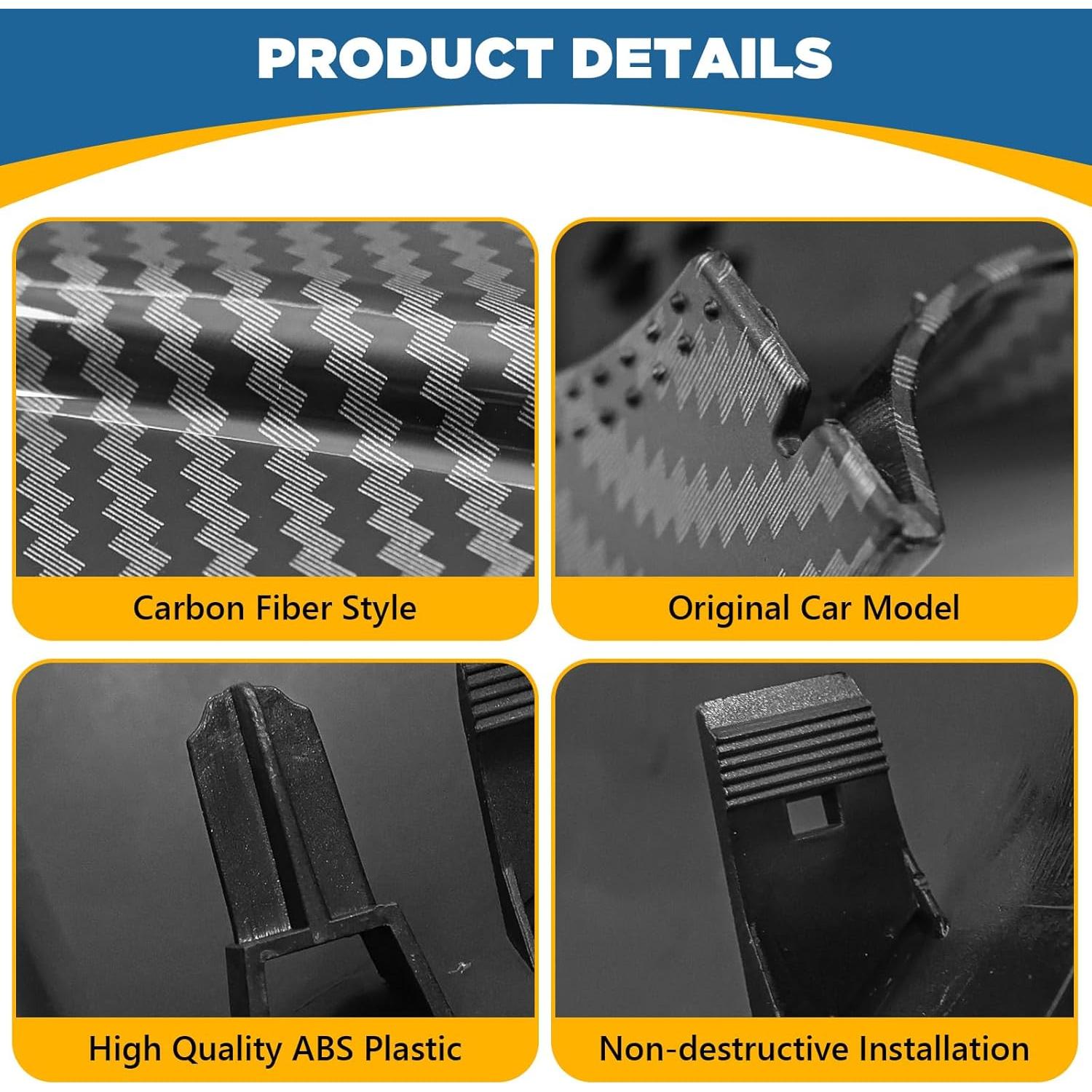 Cubiertas de Espejo Lateral TOPUS para BMW Serie 5 F10 F11 F18 2011-2013 Fibra de Carbono