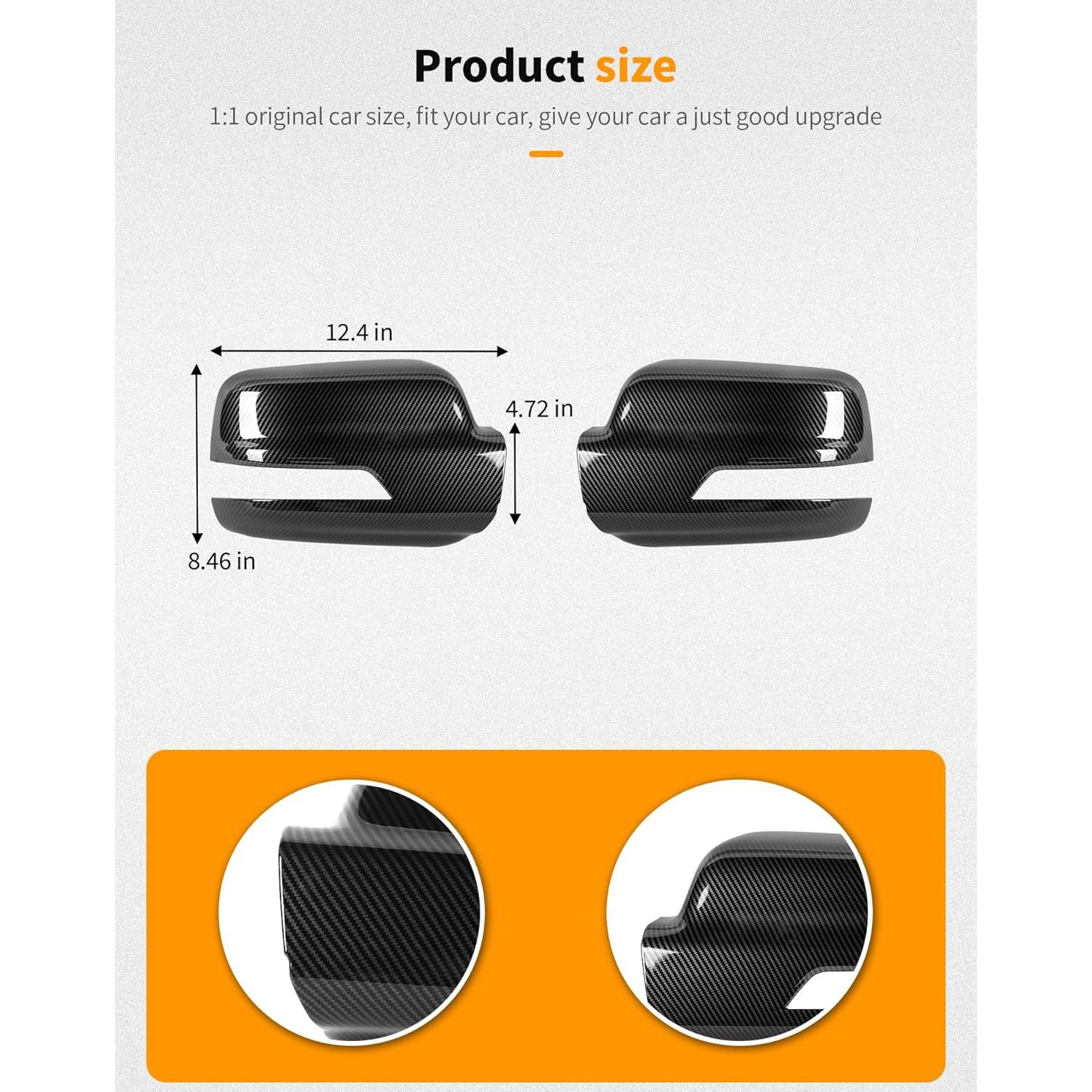 Cubierta Espejo Lateral Hoolcar Dodge Ram 2018-2025 Fibra Carbono