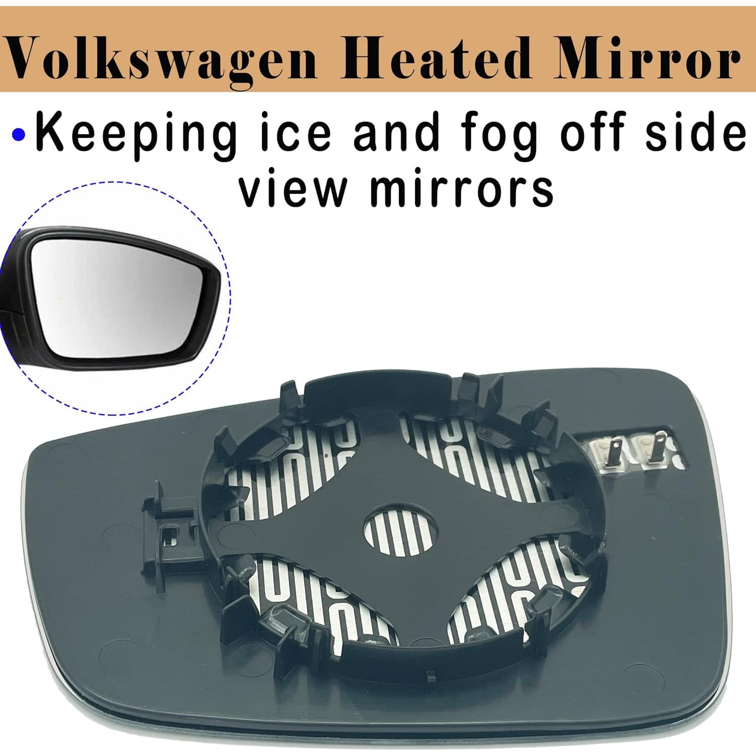 Espejo Lateral Calentado Derecho Danbojit para VW Passat Jetta Beetle