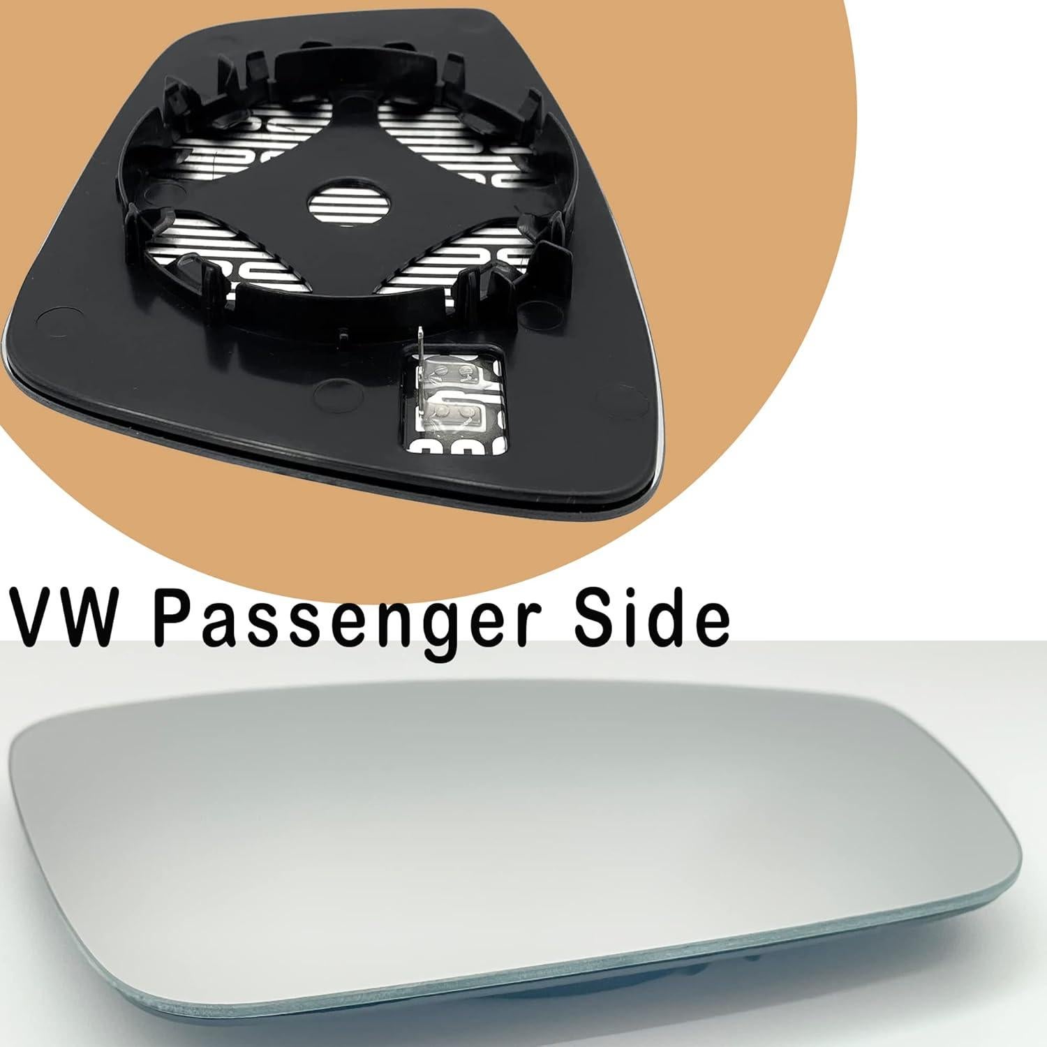 Espejo Lateral Calentado Derecho Danbojit para VW Passat Jetta Beetle