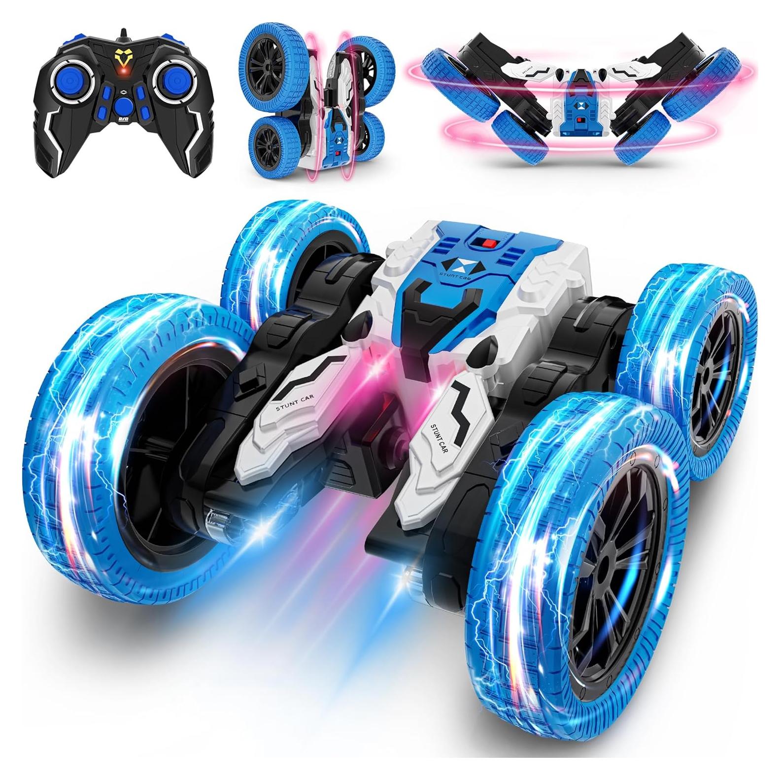 Coche RC Rcabcar Todo Terreno 4WD Acrobacias 360° Azul