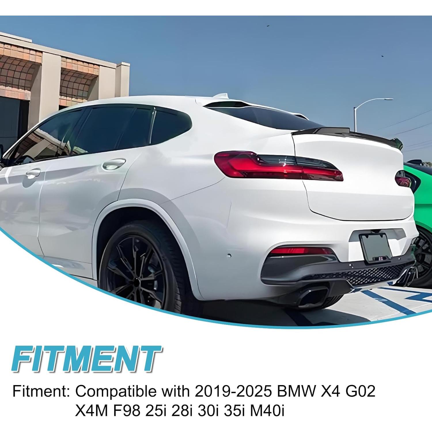 Alerón Trasero KHK G02 Negro Brillante para BMW X4 2018-2025