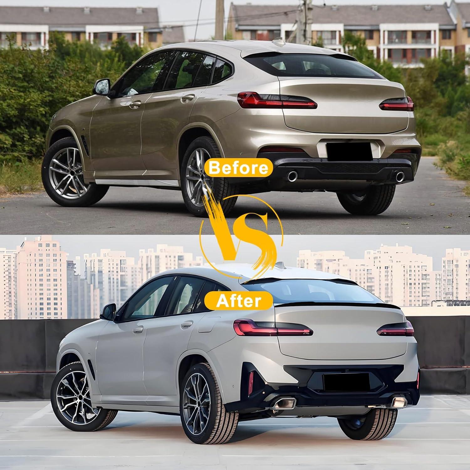 Alerón Trasero KHK G02 Negro Brillante para BMW X4 2018-2025