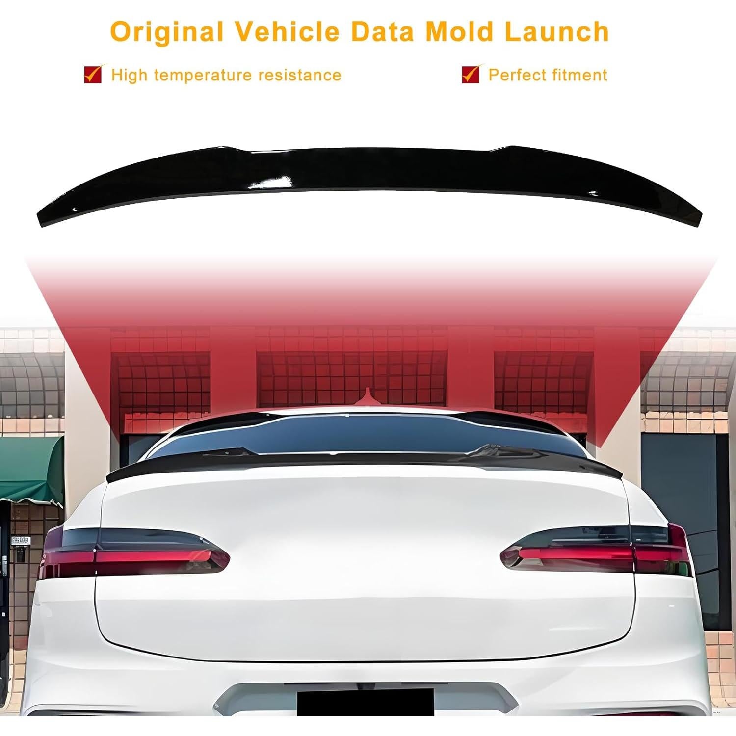 Alerón Trasero KHK G02 Negro Brillante para BMW X4 2018-2025