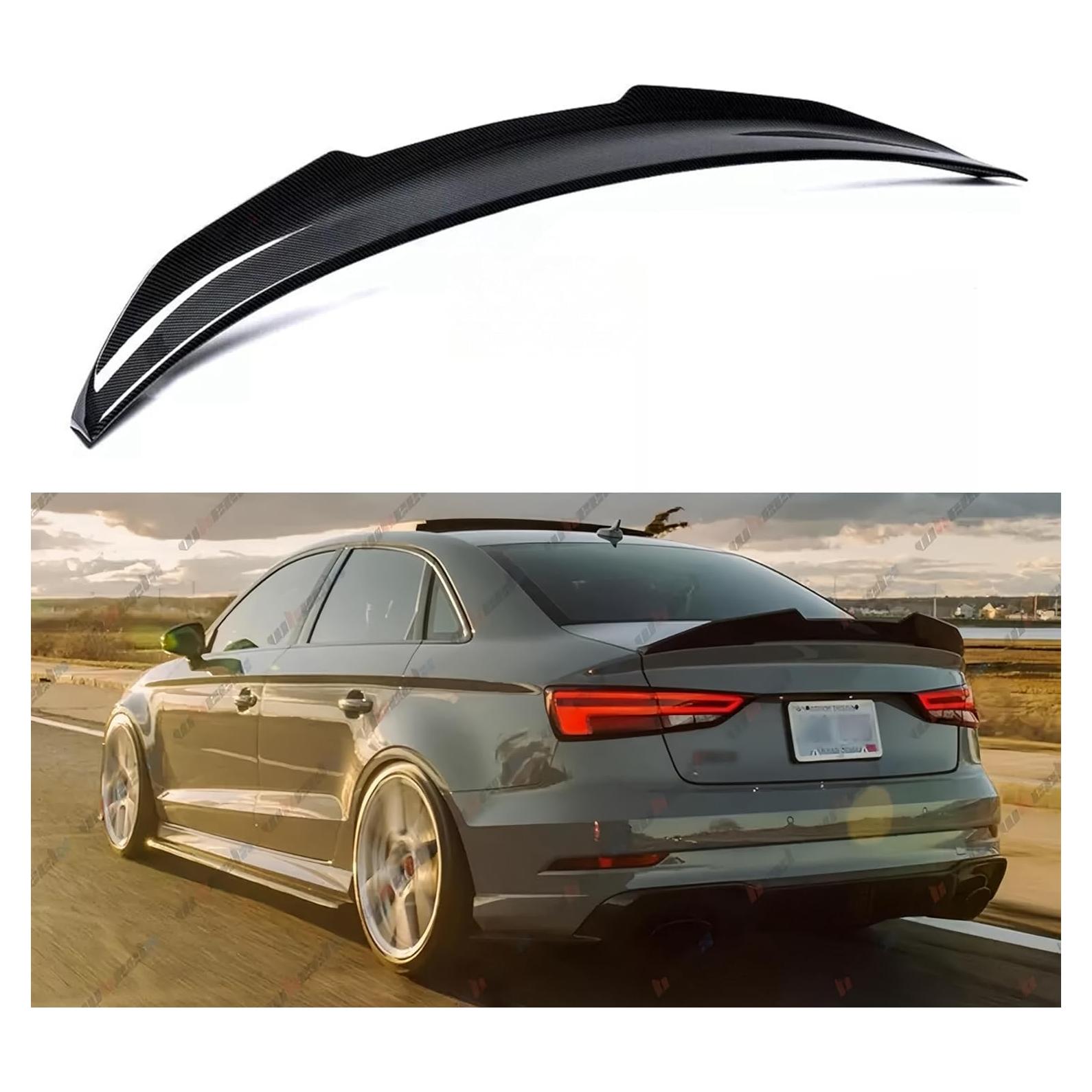 Alerón Trasero WheelX para Audi A3 S3 RS3 2014-2020 Fibra de Carbono