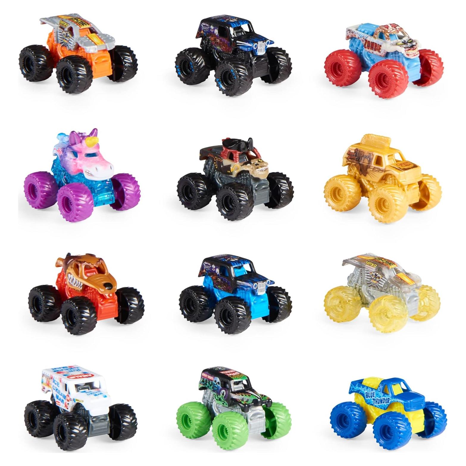 Paquete de 12 Camiones Monstruo Mini Monster Jam 1:87