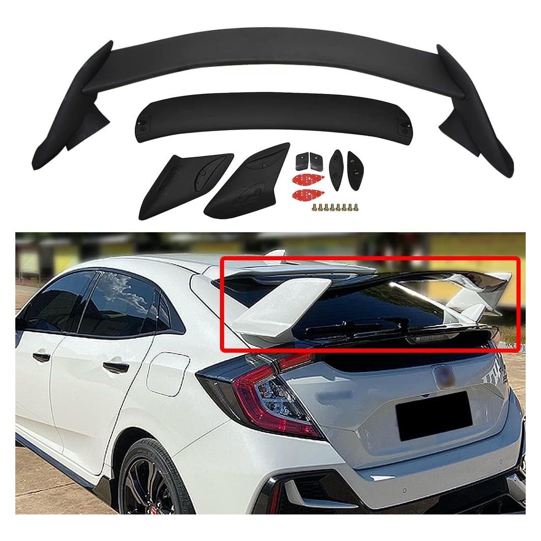 Alerón Trasero ZXMOTO para Honda Civic 2016-2020 Negro Mate