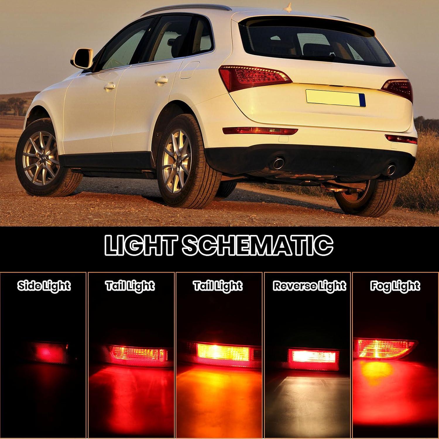 Luz de Cola Trasera Izquierda Clidr para Audi Q5 2009-2015