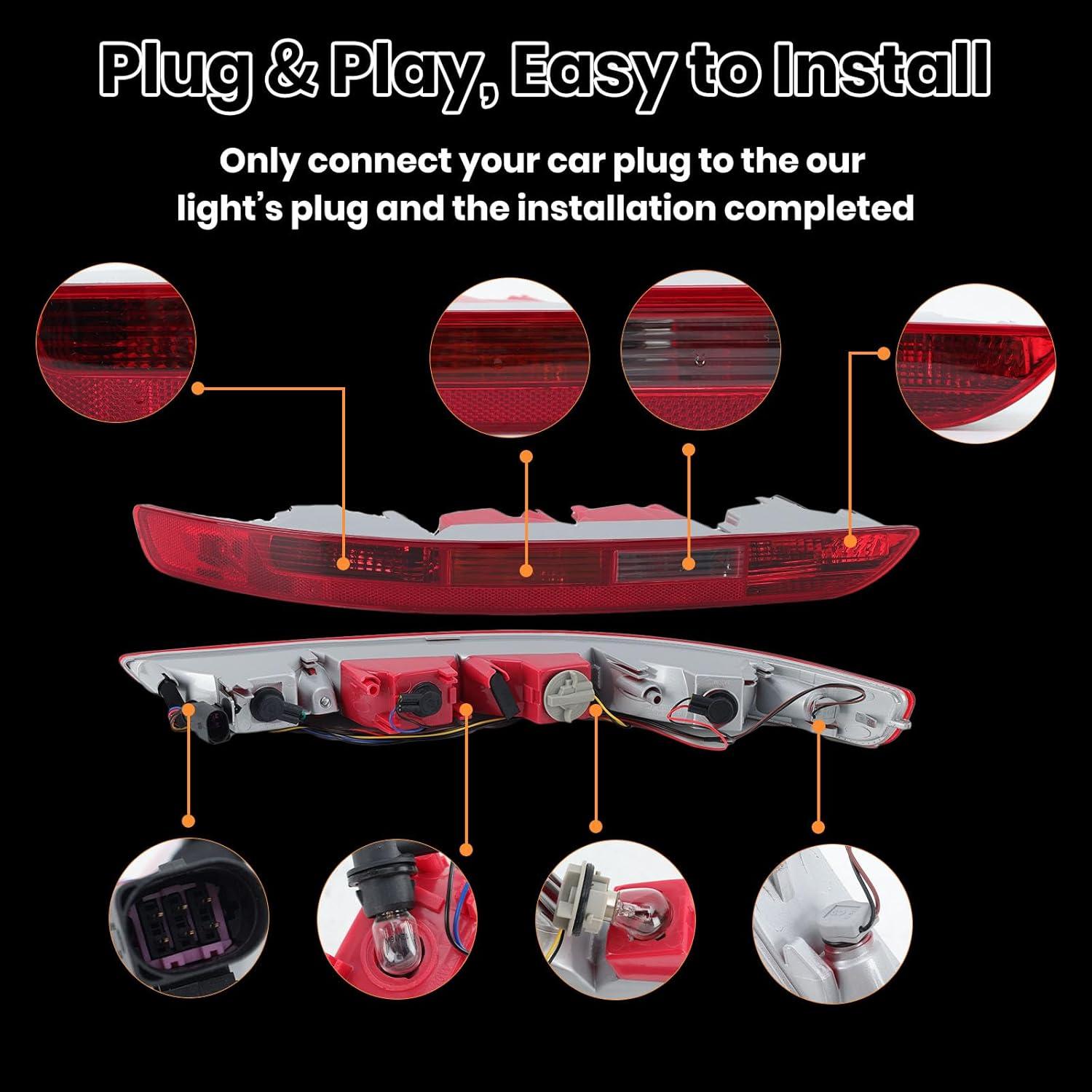 Luz de Cola Trasera Izquierda Clidr para Audi Q5 2009-2015