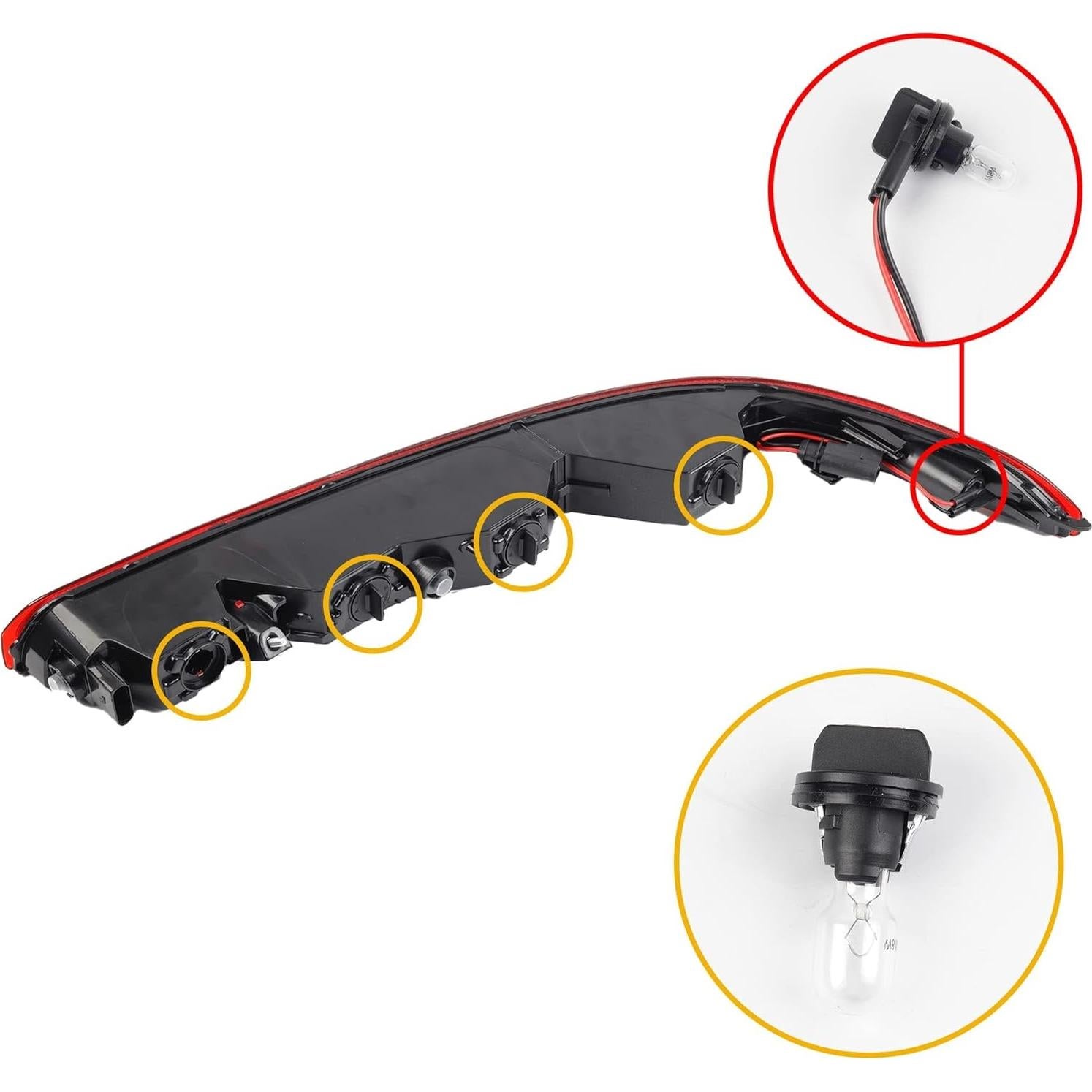 Luz Reflectora Trasera Izquierda Dasbecan para Audi Q7 2016-2022