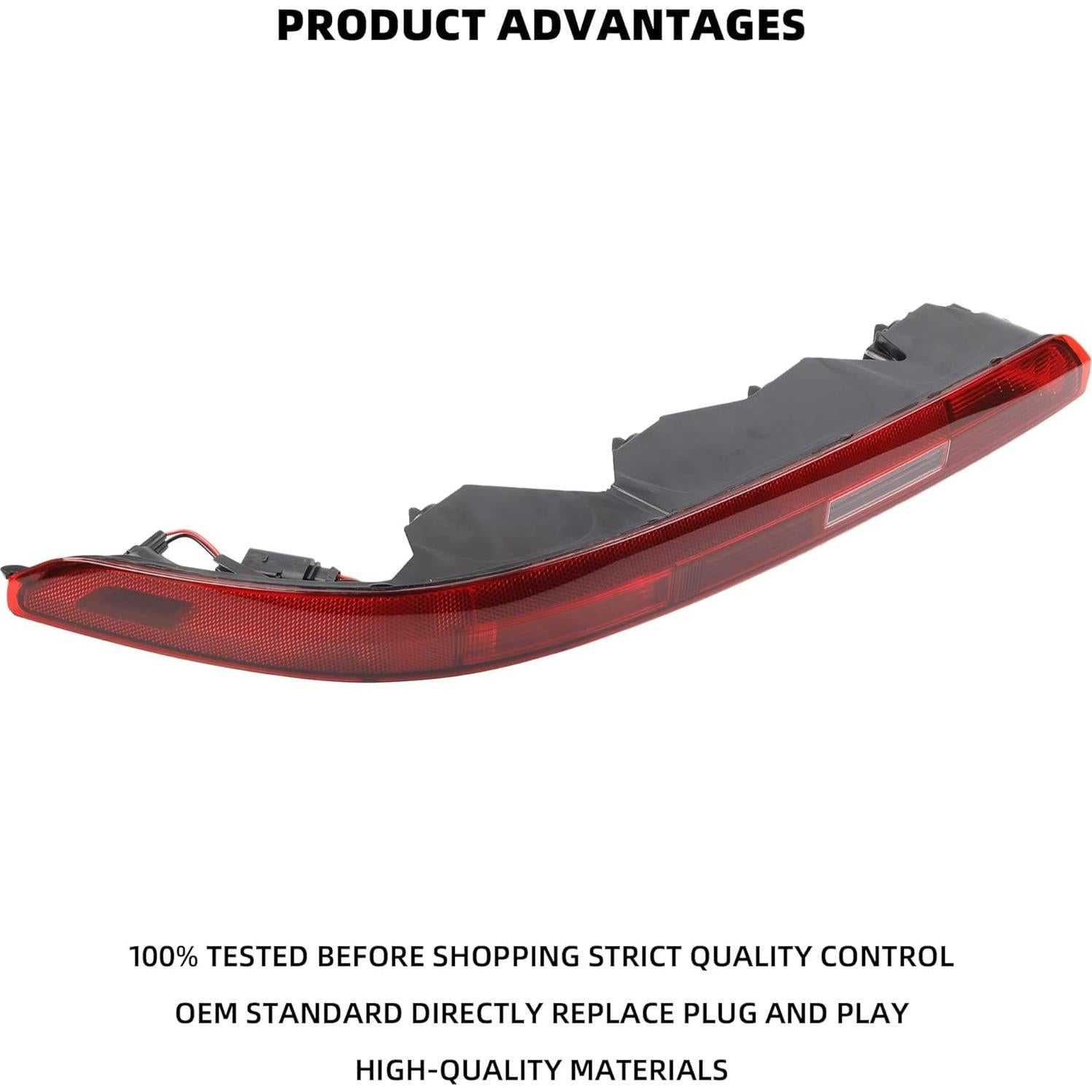 Luz Reflectora Trasera Izquierda Dasbecan para Audi Q7 2016-2022