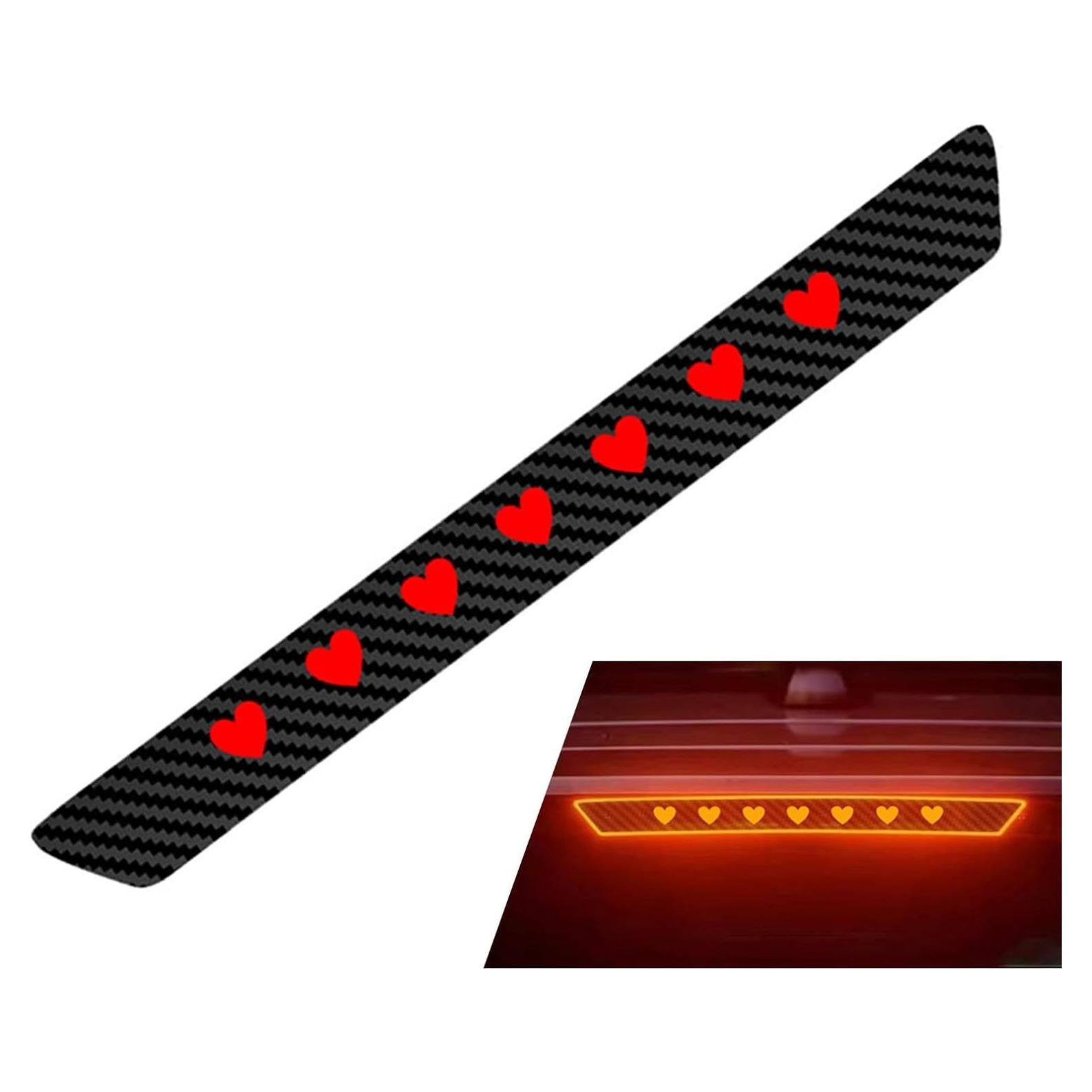 Calcomanía Luz de Freno Alta Arwrilt Fibra de Carbono Impermeable