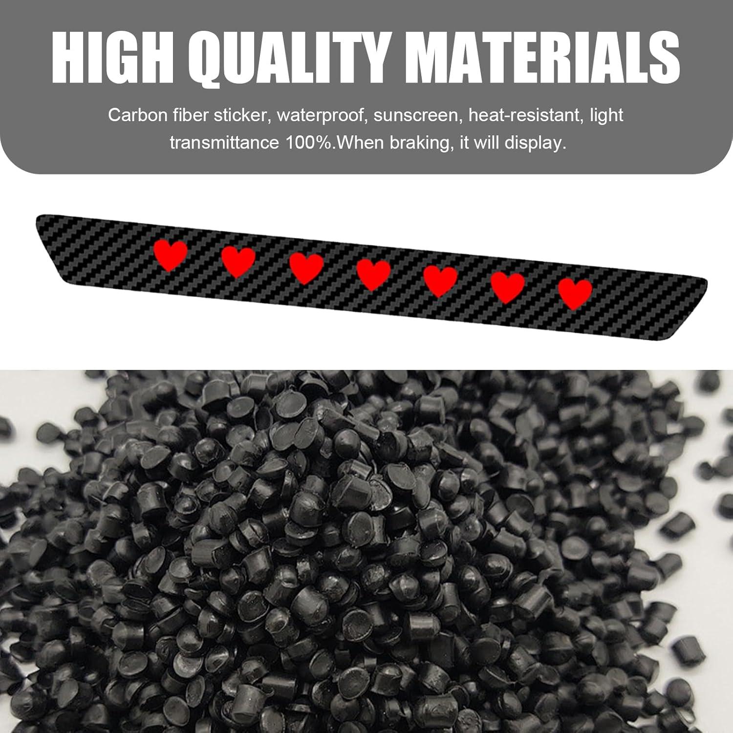 Calcomanía Luz de Freno Alta Arwrilt Fibra de Carbono Impermeable