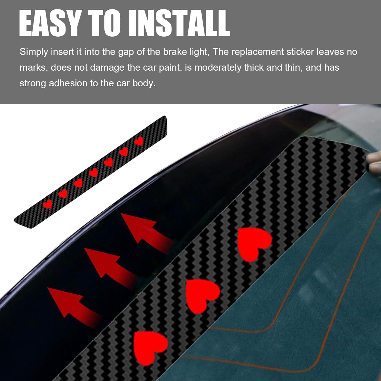 Calcomanía Luz de Freno Alta Arwrilt Fibra de Carbono Impermeable