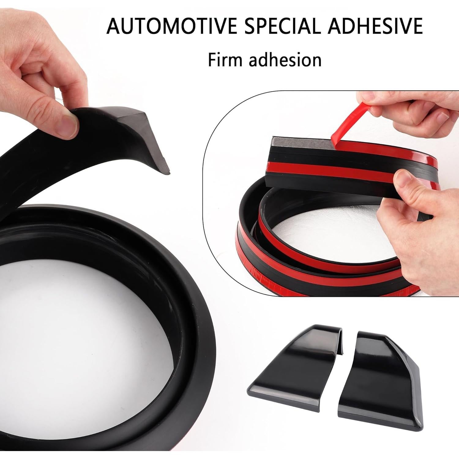 Alerón Trasero 3D Cortable Salior 1.49m PVC Negro/Fibra Carbono