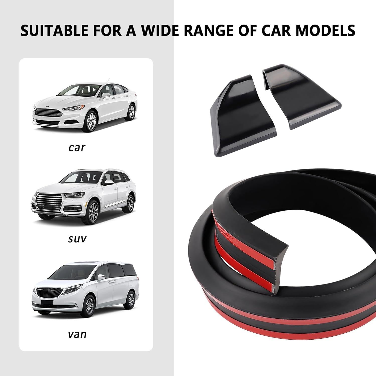 Alerón Trasero 3D Cortable Salior 1.49m PVC Negro/Fibra Carbono