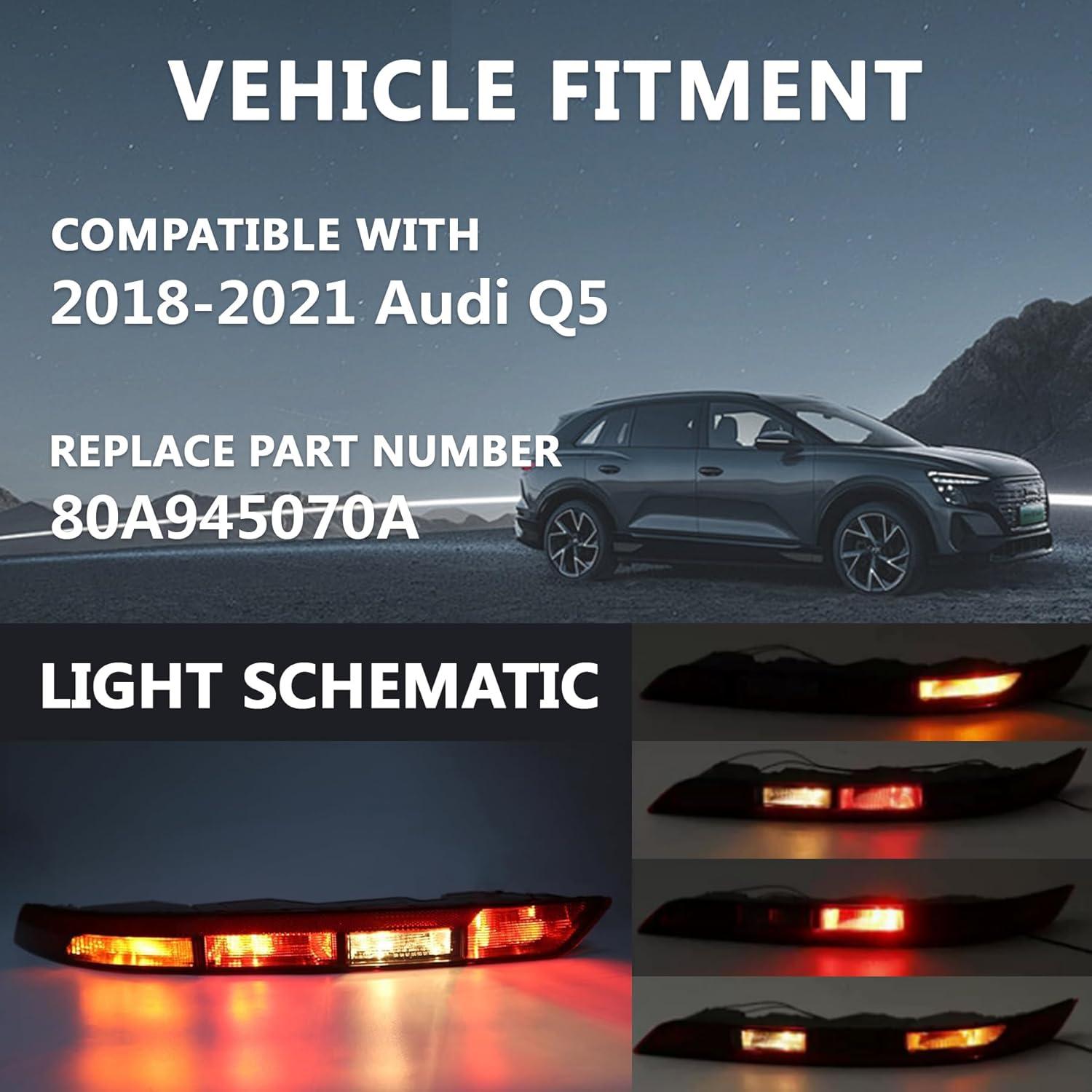 USTAR Luz Trasera Lado Derecho para Audi Q5 2018-2021