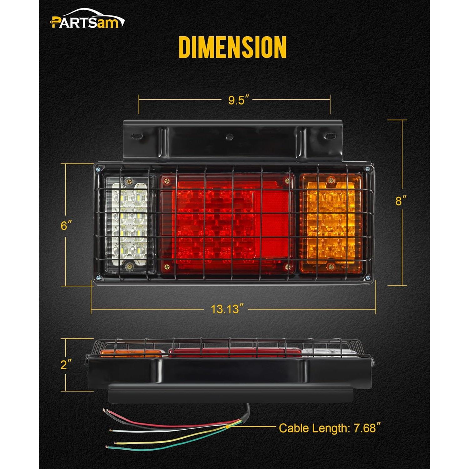 Luces Traseras LED Parstam 40 LEDs para Camiones 12V