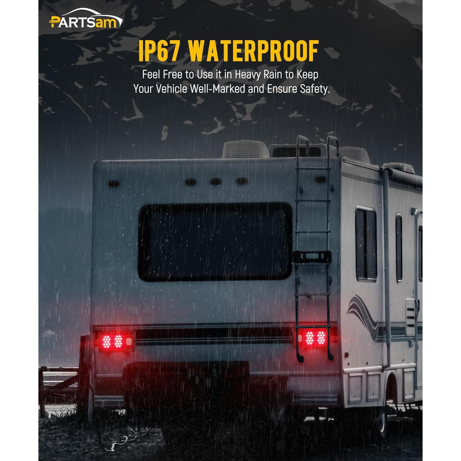 Luces Traseras LED Triples 45 LEDs Parstam para Remolque RV