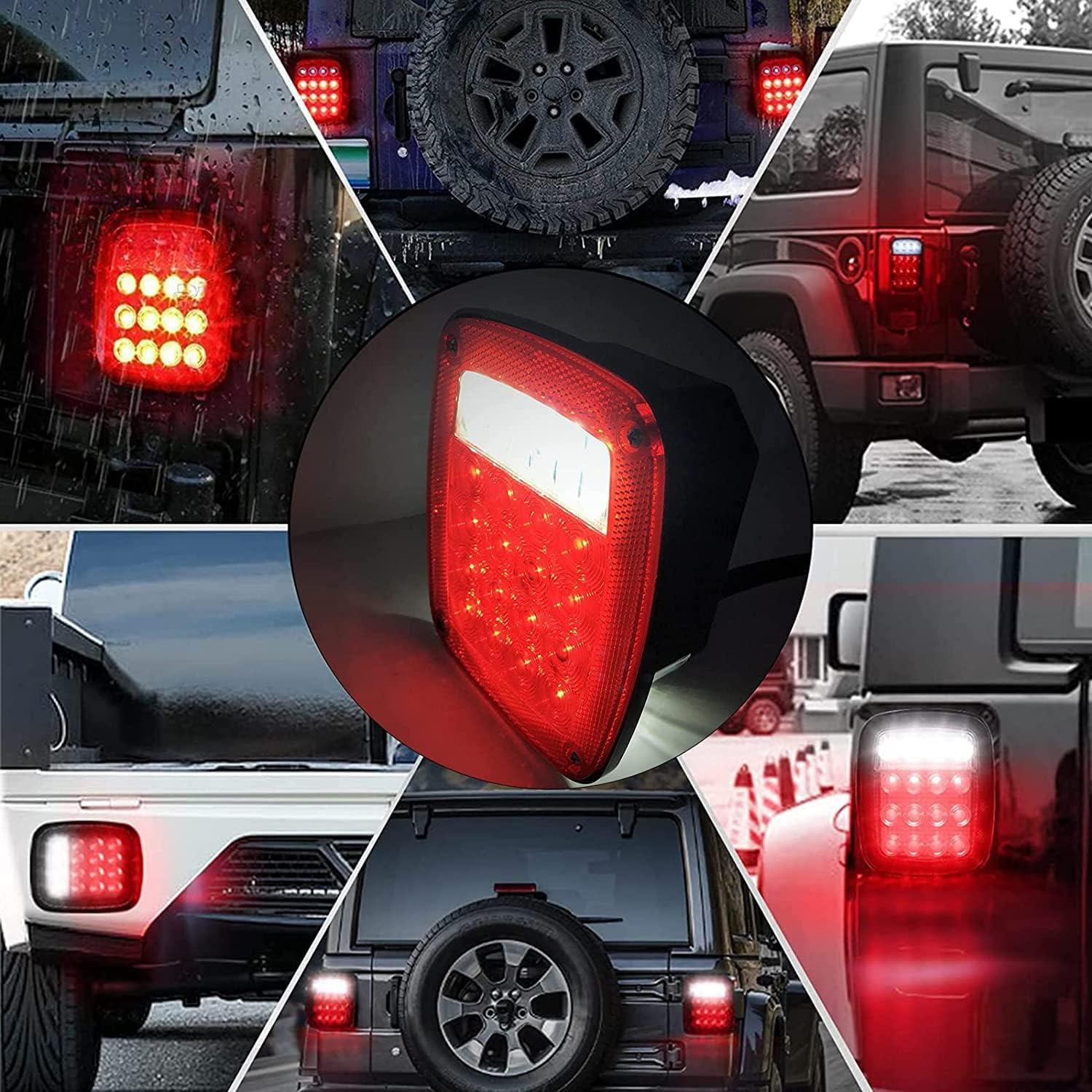 Luces Traseras LED Universales VISVIC 12V Rojo/Blanco 2 Pcs