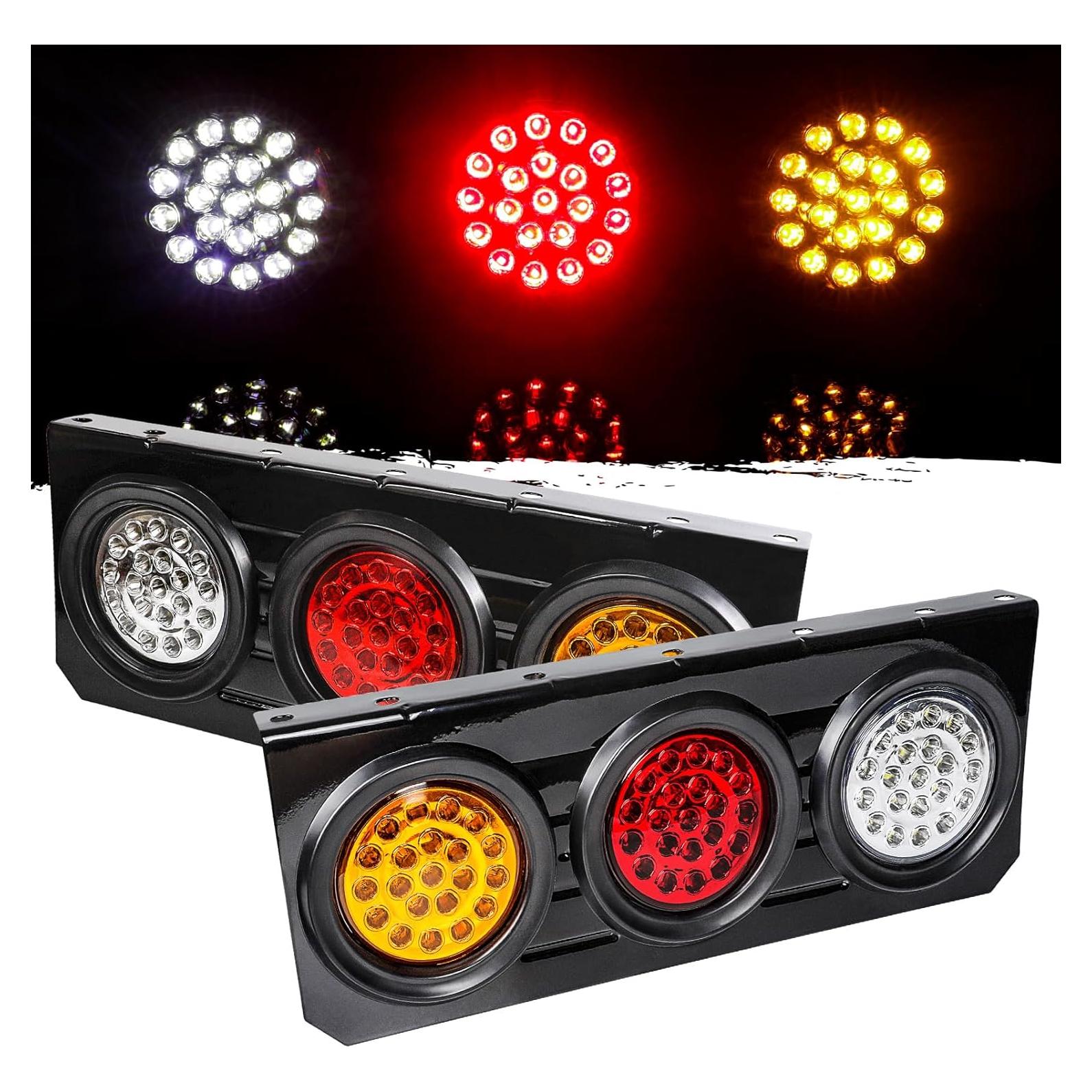 Luces Traseras LED WUSHIXAN 12V-24V para Remolque 10.16cm