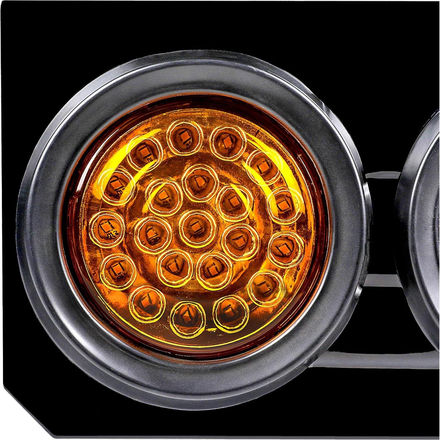 Luces Traseras LED WUSHIXAN 12V-24V para Remolque 10.16cm