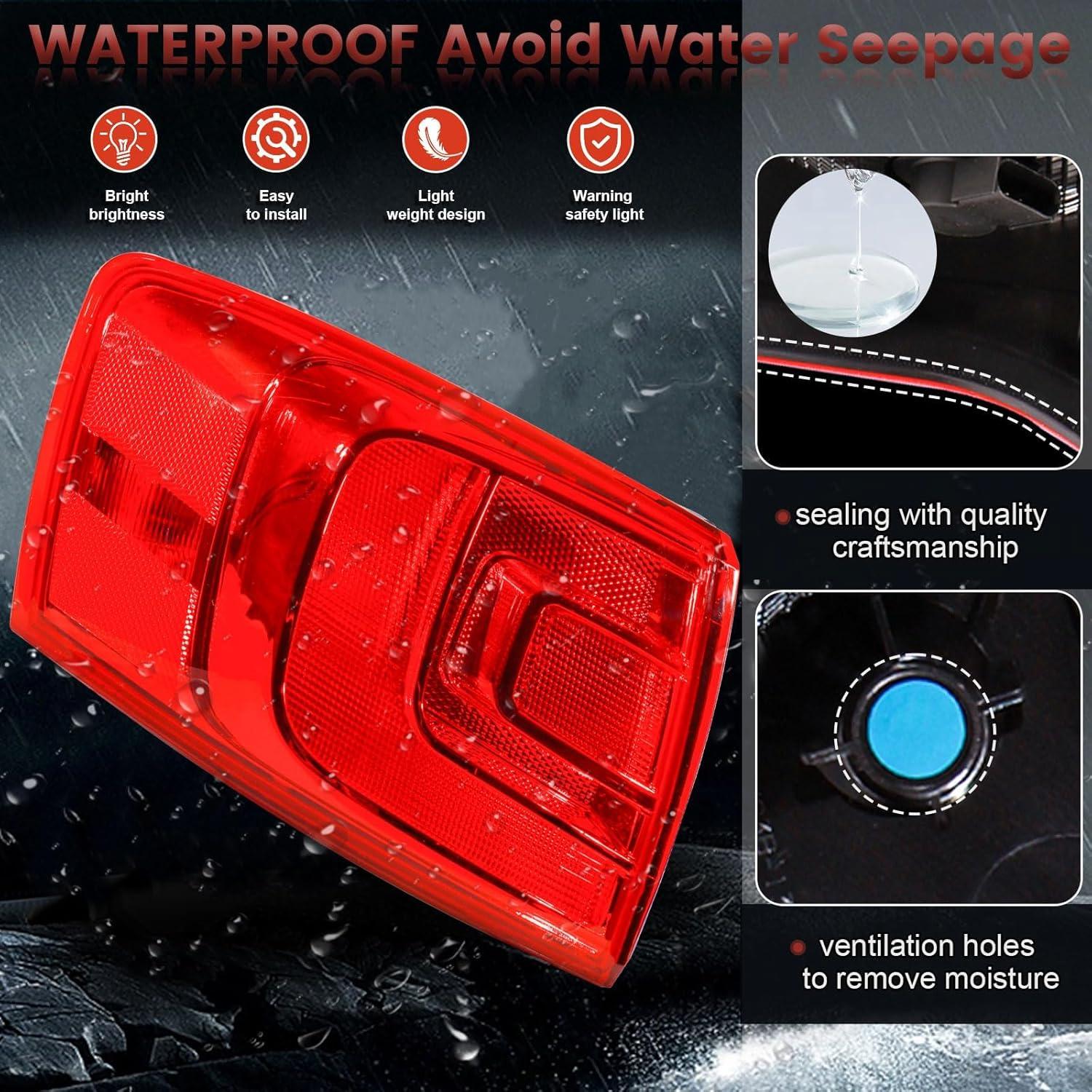 Luces Traseras Exteriores CONLLCON para Volkswagen Jetta 2011-2018