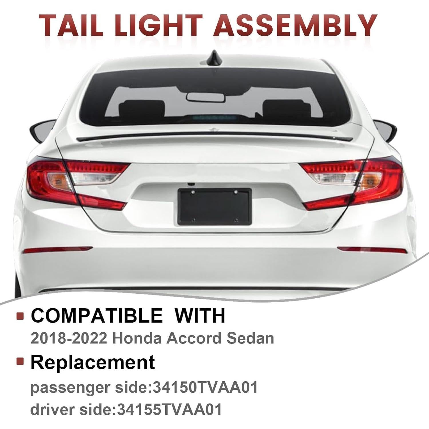 Luces Traseras LED CONLLCON Izquierda Honda Accord 2018-2022