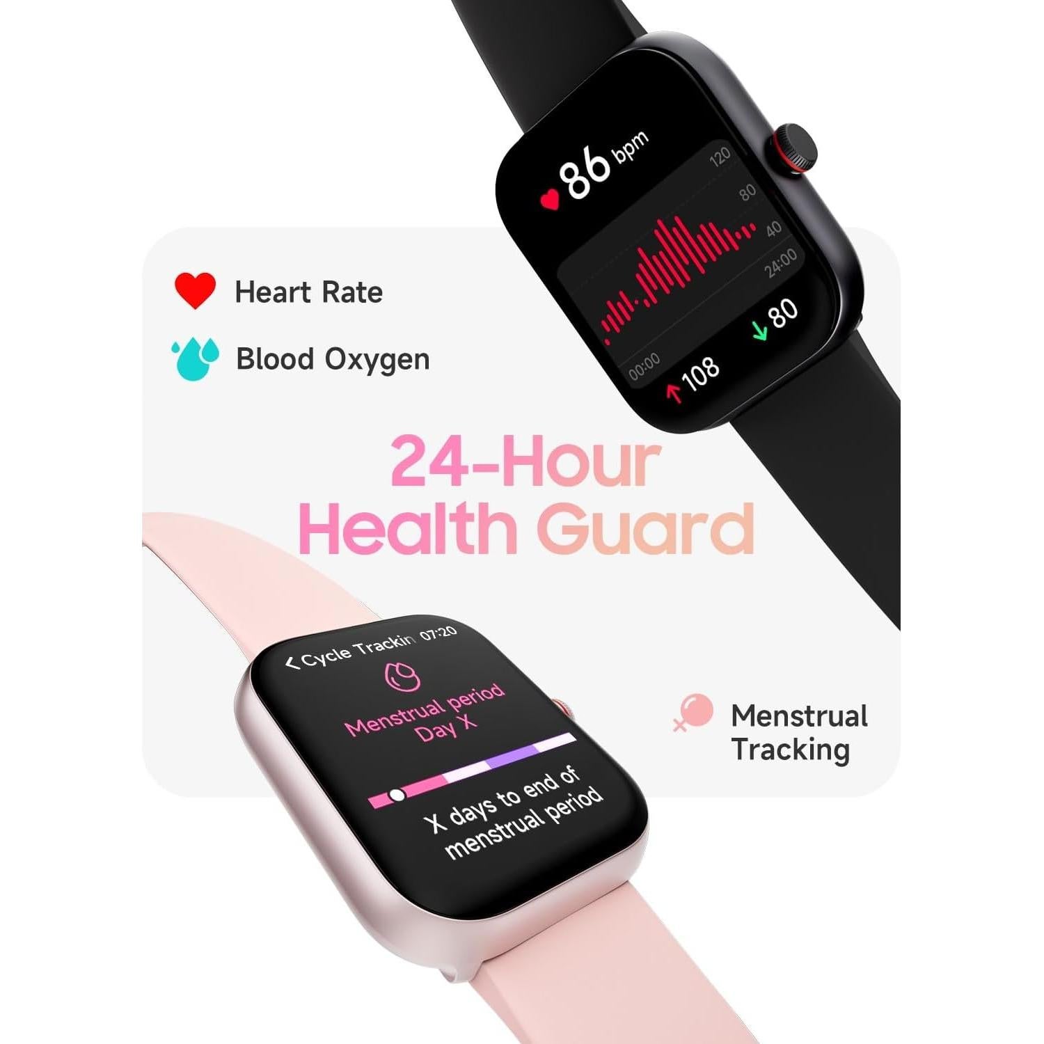 Reloj Inteligente TOOBUR Rosa Claro 1.91" HD Fitness
