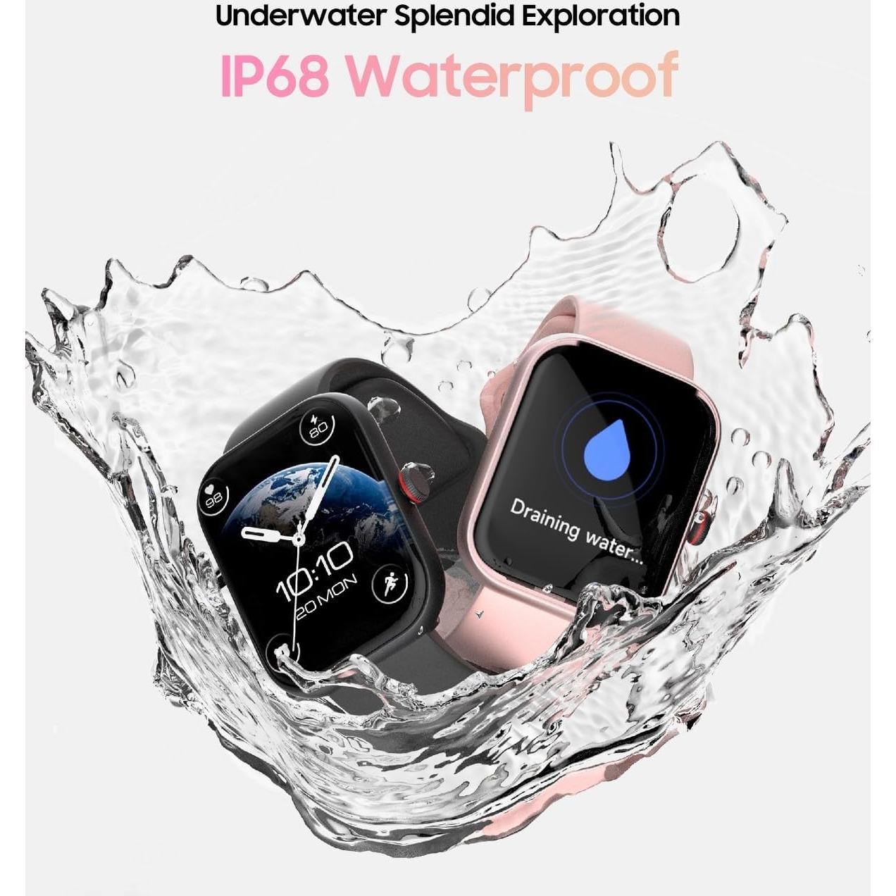 Reloj Inteligente TOOBUR Rosa Claro 1.91" HD Fitness