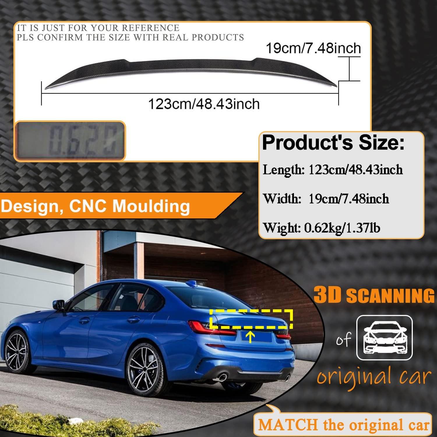 Alerón de Maletero de Fibra de Carbono MCARCAR para BMW G20 G80 M3 2019-2025