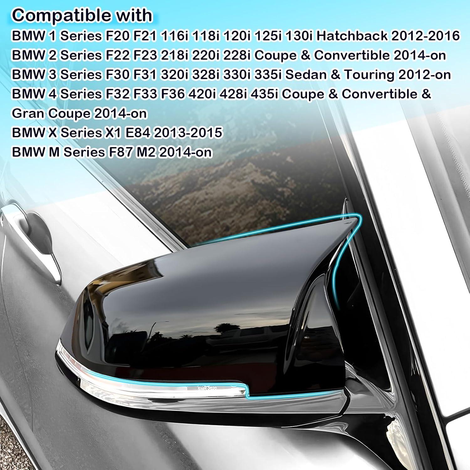 Cubiertas de Espejo Lateral BMW Alicatong F20 F30 Negro Brillante