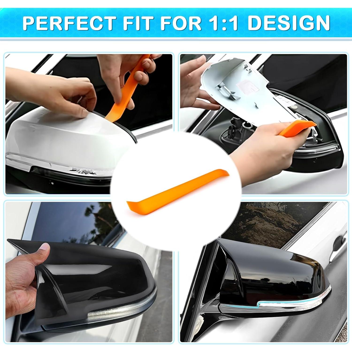 Cubiertas de Espejo Lateral BMW Alicatong F20 F30 Negro Brillante