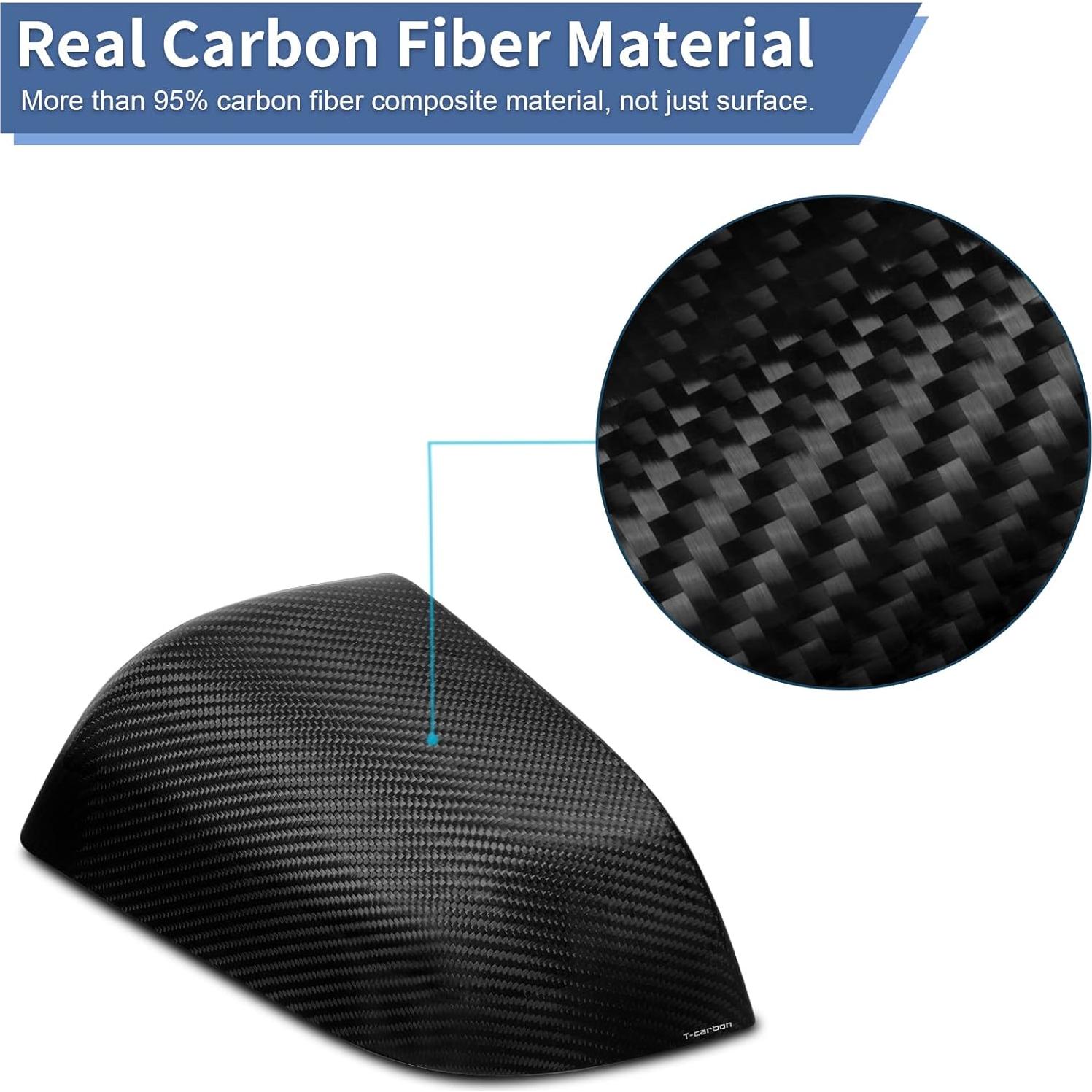 Cubierta de Espejo Lateral T-carbon para Tesla Model 3 2017-2025