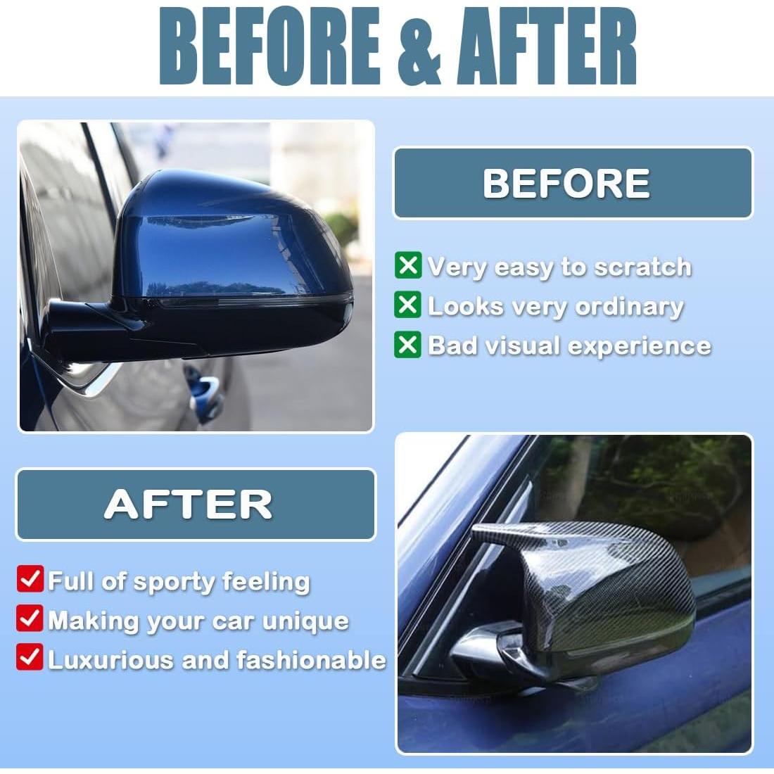 Cubierta de Espejo Lateral XITER para BMW X3 X4 X5 X6 X7 2018-2023