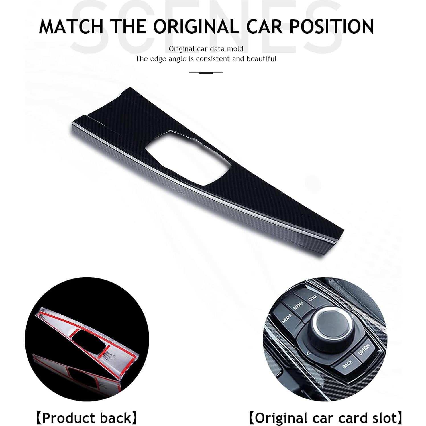 Cubierta Panel Multimedia BMW F30 F34 F36 Fibra Carbono