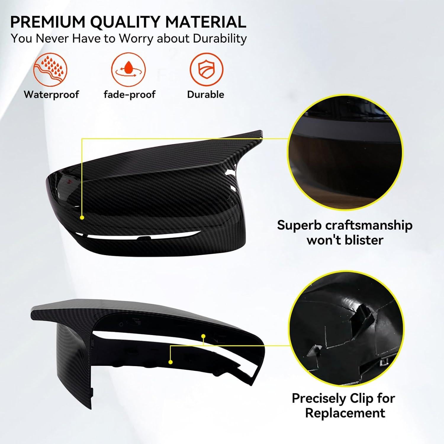 Tapa de Espejos BDBO para BMW G30 G20 2017-2022 Fibra de Carbono