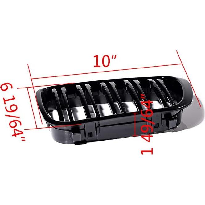 Rejilla delantera y cubiertas de espejo BMW E46 1998-2001