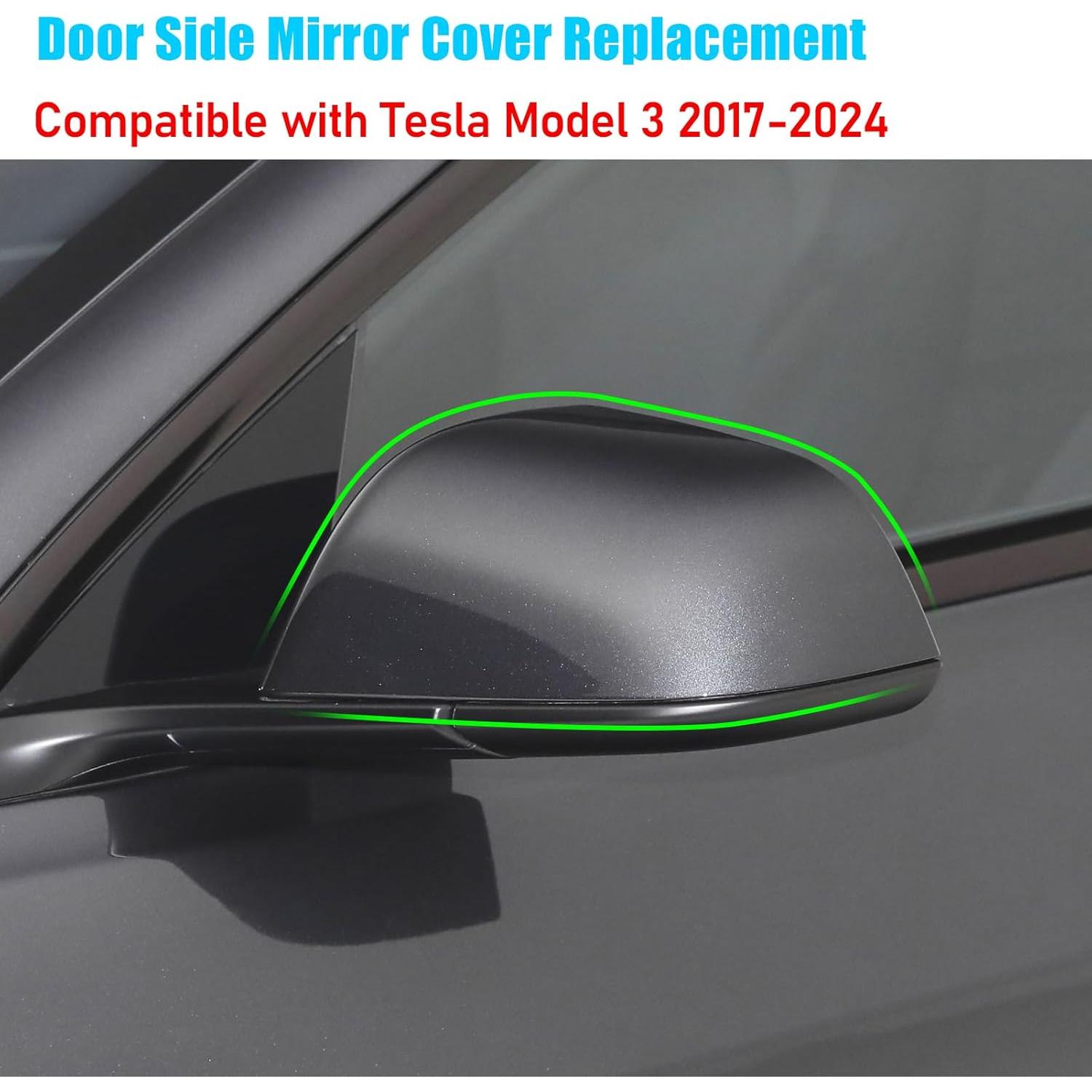 Tapa Espejo Lateral Izquierdo Jaronx para Tesla Model 3 2017-2025 Gris