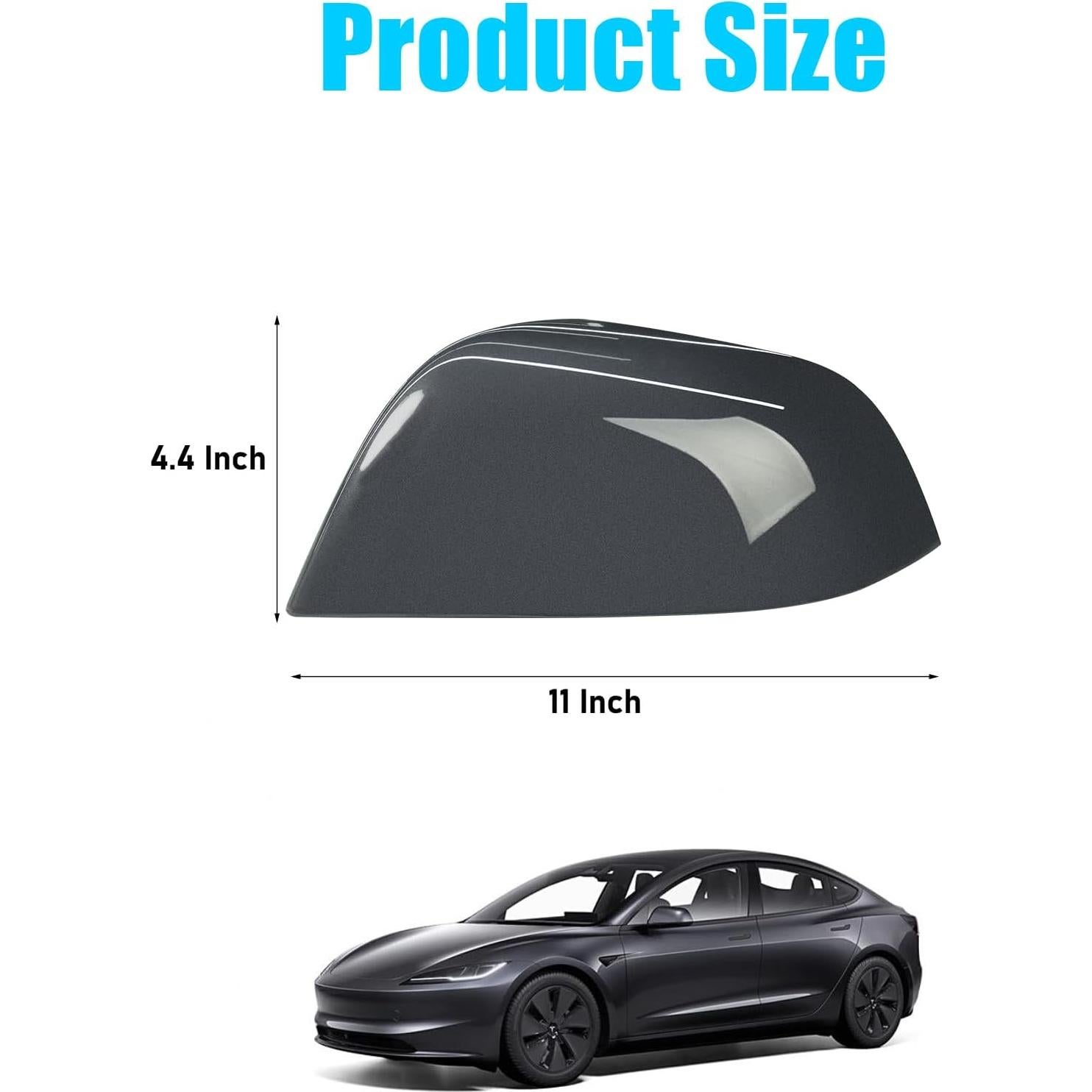Tapa Espejo Lateral Izquierdo Jaronx para Tesla Model 3 2017-2025 Gris