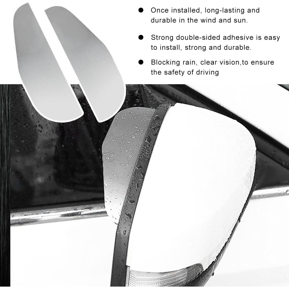 2 PCS Visera de Lluvia SHMZK para Espejo Retrovisor Universal